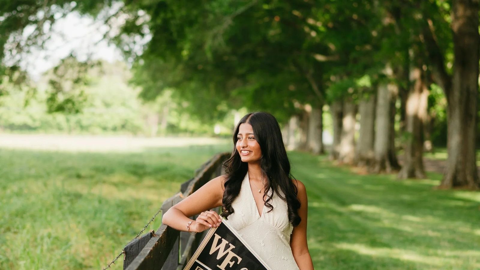 A candid senior portrait